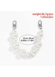 24/30cm Thick Pearl Chain Bag Belt Women DIY Handbag Chain Handle Belts Replacement Chains Fashion Women Bag Straps