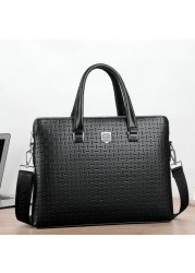 Feng leopard kangaroo bag men's handbag business men's documents horizontal computer bag large-capacity bag