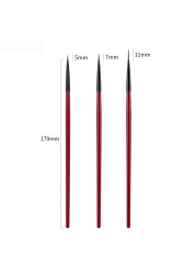 3pcs Nail Art Liner Brush Set Nails Painting Pen Drawing Pencil Nail Gel Nail Polish Lines Brushes Design Manicure Tools