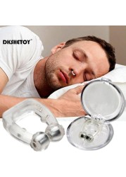 Snore Stopper Ring Magnetic Nose Clip Anti Snoring Nasal Dilator Easy Breath Improve Sleep Silent Aid Device Guard Health Care