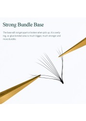 Song Lashes Tapered Base Bromide Fans Eyelash Extension Sharp Thin Tapered Base Bromide Size Fans Eyelet ashes8d 10D 12D