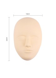 5D Silicone Practice Training Permanent Skin Plastic Holder Eyebrow Lips Eyes Tattoo Practice Skin Mannequin Dummy Face Head Tools