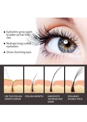 QIBEST Eyelash Growth Enhancer Natural Medicine Treatments Eye Lashes Serum Mascara Eyelash Lifting Prolong Eyebrow Growth