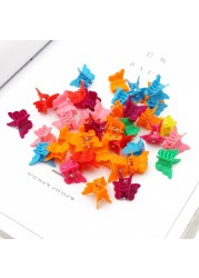 Colorful Butterfly Hair Clips 15x18mm 20/50/100/200pcs Mini Barrettes Hair Styling Tool