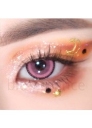 Bio-essence 1 Pair Colored Contact Lenses For Eyes Blue Lens Pink Eye Lenses Fashion Lenses Makeup Beauty Eyes Delicious Contact