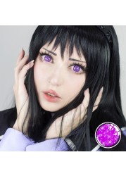 Bio-essence 2pcs/pair cosplay color contact lenses for eyes cartoon anime accessories pruple pupil lens for all