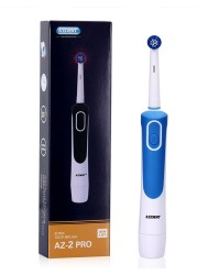 AZDENT AZ-2 Pro Electric Toothbrush Advanced Rotary Oral Hygiene With 4 Replacement Heads Gift