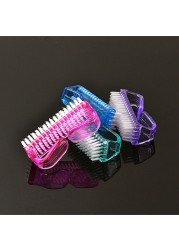 1pc Large 8.2cm Plastic Manicure Pedicure Brush Nail Cleaning Tools Soft Dust Removal Makeup Brushes Nail Care Accessories