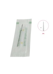 3RL 3RS Tattoo Needle R3 Disposable Sterilize Permanent Makeup Needles 0.35mm X 50mm Eyebrow Machine Round 3 Agulha PMU Agujas