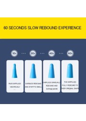 30/60pcs Anti-Snore Sleeping Earplugs Anti-noise Anti-noise Earplugs Soft Earplugs Set Tapones Oido Ruido Earplugs