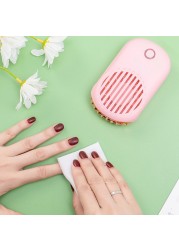 USB Air Conditioning Blower Handheld Nail Eyelash Blow Dryer Fan Rechargeable Dryer Mini Portable Eyelashes Dryer