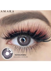 Amara 1 Pair Natural Colored Contact Lenses For Eyes KING Colored Cosmetics Colored Eye Contact Lenses