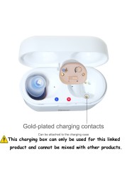 Rechargeable Invisible Hearing Aid V30 Mini Wireless Speaker for Elderly Deaf Adults Ear Care Aids Support