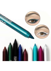 1pc Selling Charming Women Long※ Waterproof Eyeliner Pencil Pigment Silver Color Eyeliner Beauty Makeup Beauty Tools