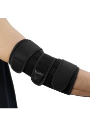 1pc Elbow Brace Guard Night Elbow Sleeping Support Stabilizer with 2 Removable Metal Splints for Cubed Tunnel Syndrome Tendinitis