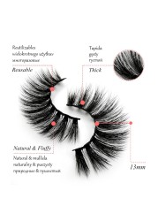 Wholesale 5/50 Boxes 100% Natural Mink Fur Eyelashes False Eyelashes 3D False Eyelashes Natural Soft Eyelash Extension Makeup H13