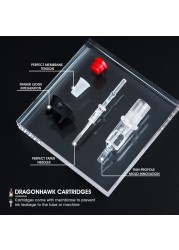 Dragonhawk RL Tattoo Needle Cartridge Safe & Sterile With Silicone Case For Permanent Makeup