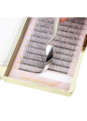 12 Strips Fashion Glitter Eyelash Extensions C Curl 0.15mm Individual False Eyelashes Glitter Silver Metallic Colored Lashes