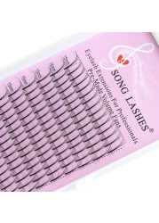 Song Lashes Long Stem Premade Fans Eyelash Extension Long Root Premade Volume Fans Eyelash Extensions 2D 3D 4D 5D