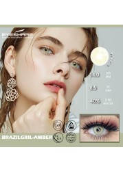 Eyeshire Colored Contact Lenses 1 Pair Natural Tinted Multicolor Beauty Pupil Yearly Contactlen For Eyes Cosmetics Makeup Contacts