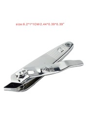 2pcs Stainless Steel Slant Edge Nail Cutting Clippers Pedicure Manicure Tool Slant Tip Cuticle Cutter Nail Toe Scissors