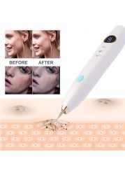 LCD Mole Freckle Removal Pen Wart Removal Spot Plasma Pen Tattoo Black Point Remover Face Body Clean Beauty Skin Care Tool