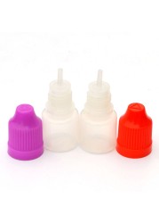 50pcs Empty 3ml Plastic Dropper Vials With Childproof Cap And Long Tip For Liquid PE Soft Needle Bottle