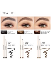 FOCALLURE - 4 Prong Liquid Eyebrow Pencil, Natural Makeup, Waterproof, Durable, Easy to Create Wild, TSLM1