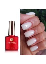 MSHARE Nude Builder Nail Extension Gel Milky Pink Cream Color Liquid In Bottle Quick Build Clear Led UV Gel 10M