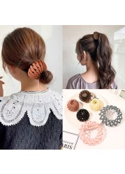 Resin Bird Nest Shape Headwear Hairpin Women Hair Accessories Adjustable Resin Bird Nest Expandable Hair Tie Clip