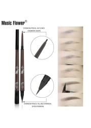 Double Head Natural Brown Eyes Makeup Eyebrow Pencil Eyebrow Crayon Liquid Long Lasting Waterproof Sweat Resistant Cosmetic TSLM1