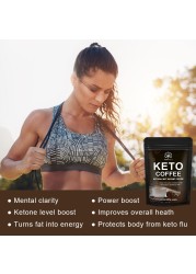 HFU Keto Coffee Powder Low Fat Low Calorie Health Fast Drink Coffee Lose Weight Burn Calories Burn Fat Diet Slimming Products