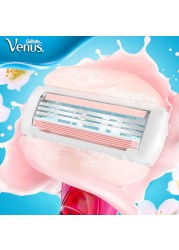 Original Gillette Venus Shaving Aloe Lady Razor Blades & White Tea Razor With Replacement Blades Body Bikini Legs Arms Underarms