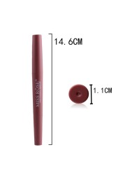 1pc Sexy 20 Color Double End Lip Makeup Lipstick Pen Waterproof Long Lasting Tint Lip Stick Beauty Matte Liner Pen Lipstick