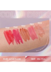 Derol Ginger Mint Matte Lip Glaze Plump and Moisturizing Lip Colored Lipgloss Liquid Lasting Underwater Light Transparent Lip Gloss