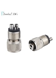 Dental Turbine Handpiece Adapter 4 Holes 2 Holes Changer Connector Dental High Speed ​​Handpiece Spare Parts Tool For Air Motor