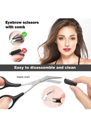 Styton 1/3/5/9pcs Eyebrow Trimmer Eyebrow Razor Kit Eyebrow Scissors Razor Comb for Face Tweezers Eyelash Brush Makeup Tools