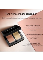 MAOGEPING Beauty Double Color Concealer Cream 1.8g*2 High Coverage Long Lasting Face Makeup Moisturizing Cosmetics