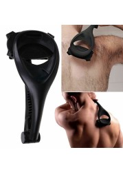 Men's Back Shaver Hair Shaver Two Head Blade Foldable Trimmer Body Leg Long Handle Removing Blades Brazil Free Fast Shipping