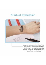 Magic Self Adhesive Eyeliner Pen Glue-Free Magnetic Paste False Eyelashes Waterproof Diamond Bling Black Eye Liner Makeup 1