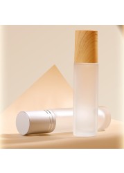 10pcs/lot 5ml10ml Roll On Bottle Thick Frosted Glass Perfume Bottle Doterra Refillable Empty Roller Vial Essential Oils