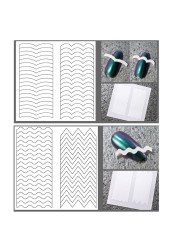 French Nail Finger Tips Sticker Guide Stencil Tape Nail Guides Stickers Manicure DIY Line Tips Nail Art Decals 3D Beauty Tool