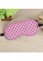 Dot Print Sleeping Mask Soft Eye Cover Portable Travel Comfort Sleep Aid Eye Patch PC