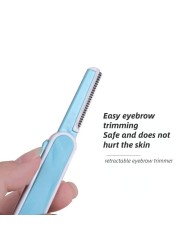 1pc Retractable Eyebrow Trimmer Shaver Professional Face Shaping Knife Razor Women Beauty Makeup Tools