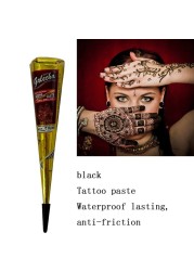 1pc Indian Henna Tattoo Paste Tattoo Painting Cream Temporary Waterproof Tattoo Red White Brown Deficiency Body Painting Ink TSLM1