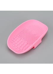 1pc Silicone Makeup Brush Cleaning Mat Cosmetic Brush Cleaner Palette Scrub Professional Makeup Brush Washing Pad Tools