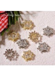 3pcs new nail art heartbeat zircon butterfly snowflake luxury jewelry color keep smart bear nail diamond jewelry