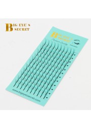 Pre-made Secret Big Eyelashes, Long stem Silk Lashes Pre-made Fan Enlargement False Eyelashes