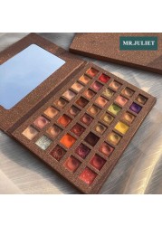 40 color eyeshadow palette super flash powder sequin pearlescent waterproof beginner earth color eyeshadow palette