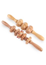 Meridian Yoga Massage Stick Wooden Massage Stick For Stomach Back Waist Neck Leg